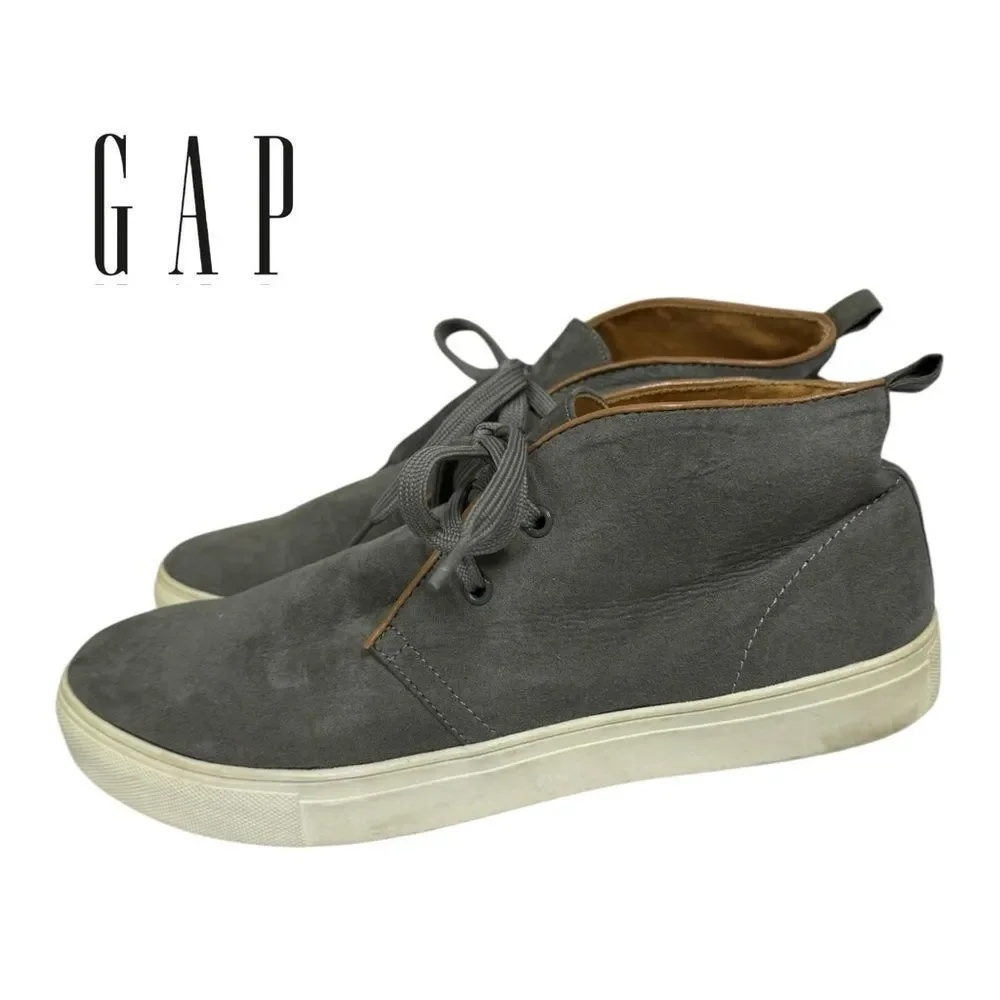 GAP Men's Boulder Grey Chukka Suede Boots Shoes Sneakers 8